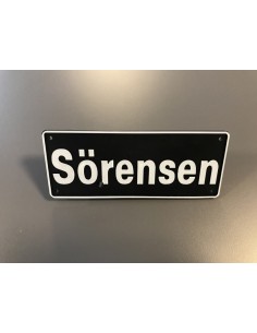 Sörensen Plattform Schild
